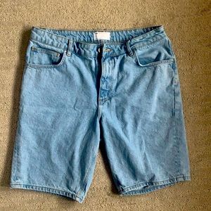 ASOS Distressed Denim Blue Jean shorts